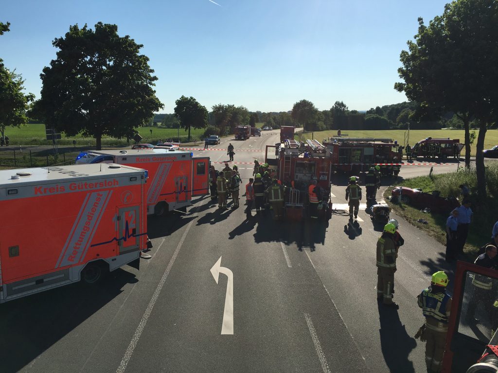 Schwerer Verkehrsunfall in Westenholz