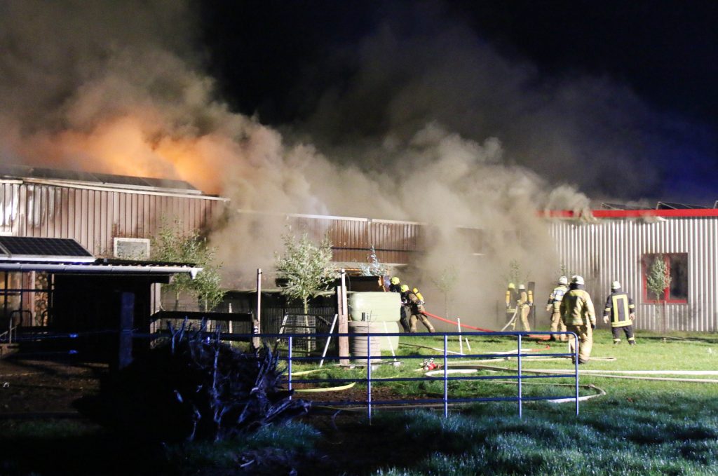 Tischlerei in Westenholz brennt komplett nieder