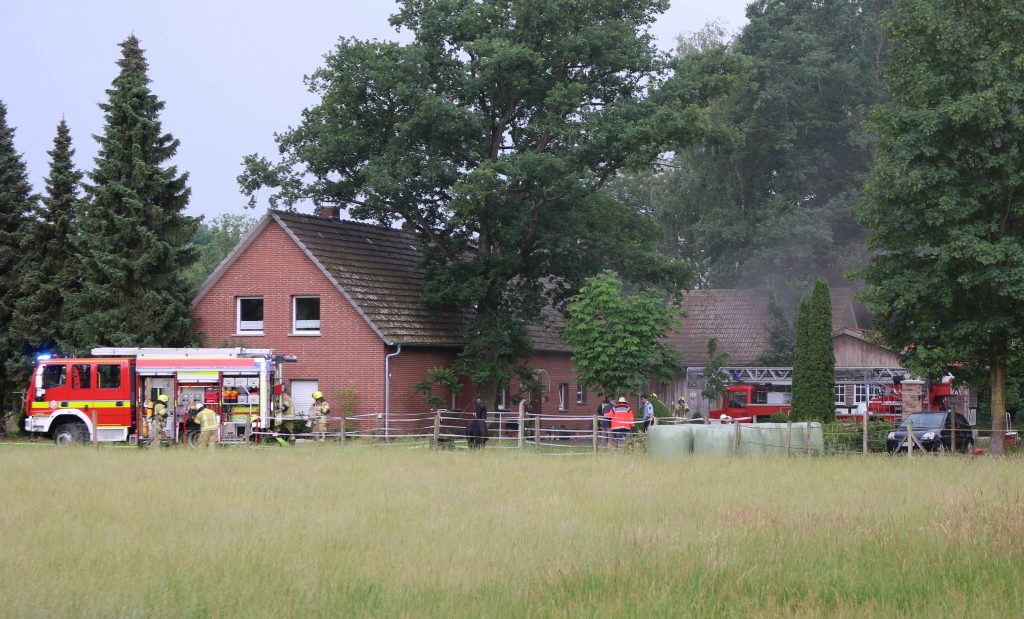 Brandmeldung Landwirtschaftliches Gebäude