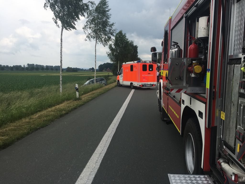 Verkehrsunfall mit mehreren Verletzten auf B 64