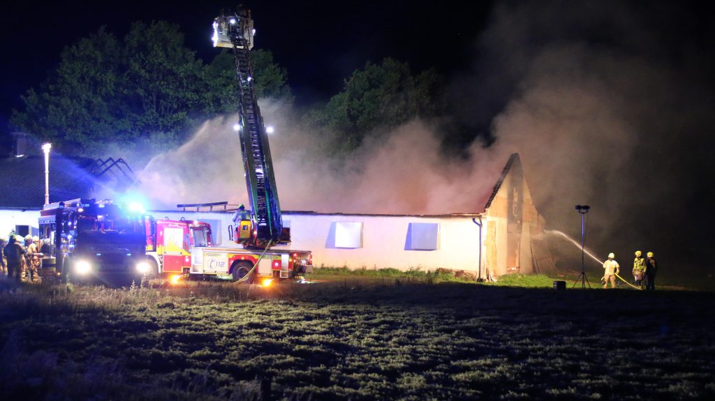 Brand Gänsestall in Steinhorst