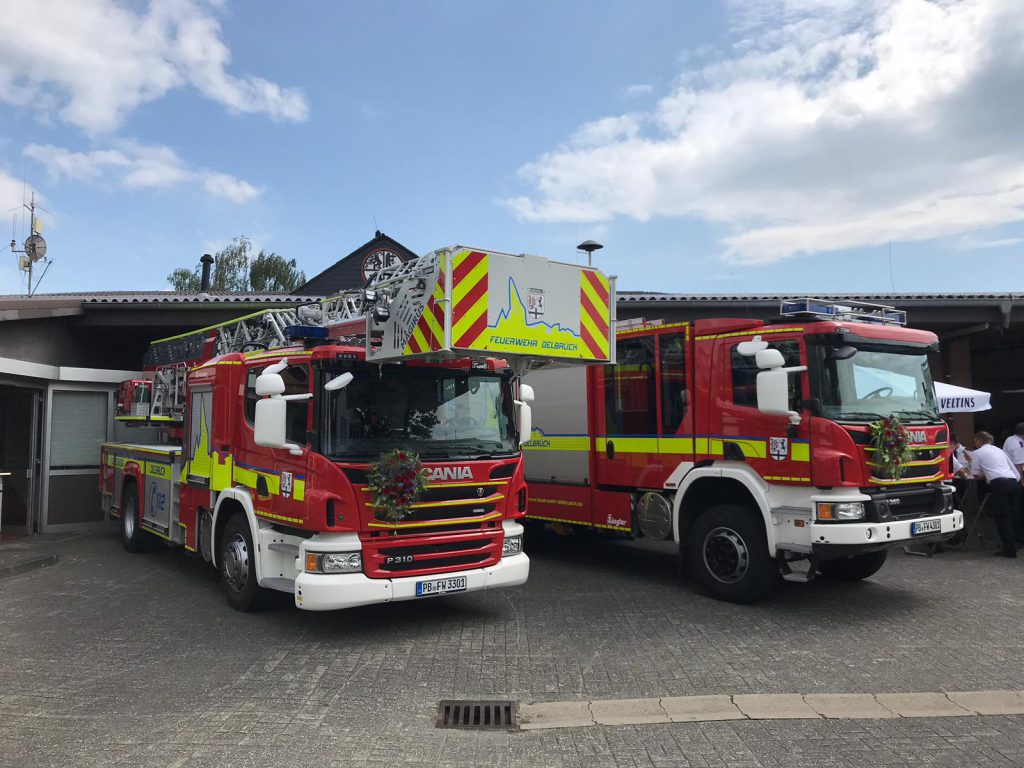 Fahrzeugweihe beim Löschzug Delbrück