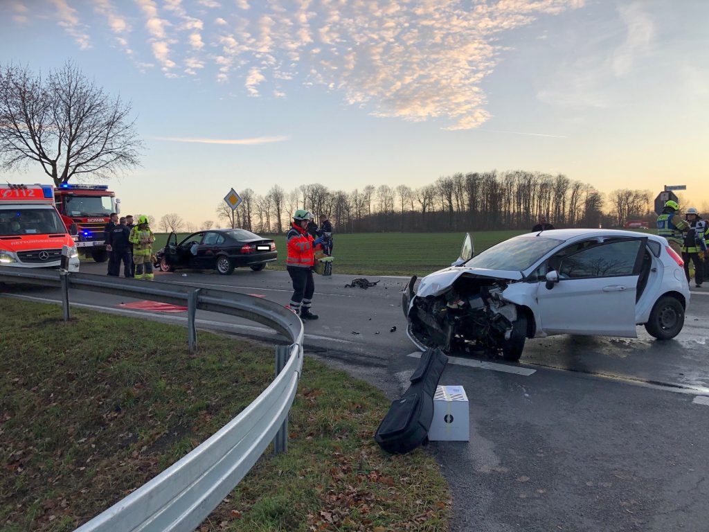 Verkehrsunfälle in Westenholz und Delbrück