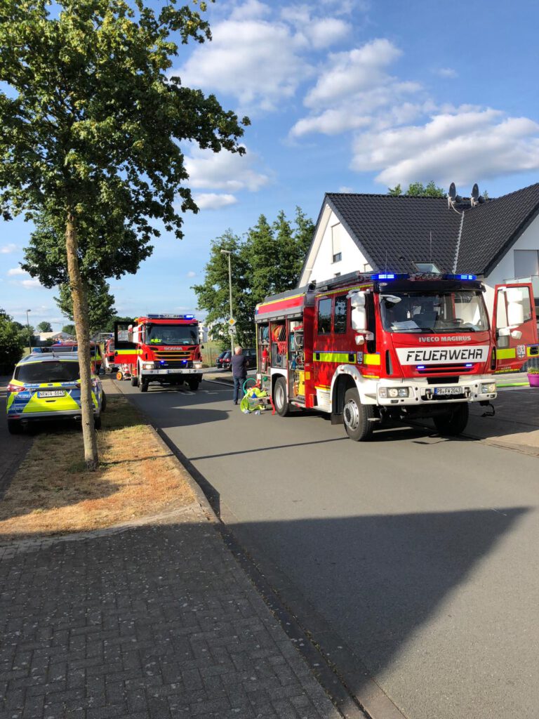 Brand Kleintransporter in Delbrück