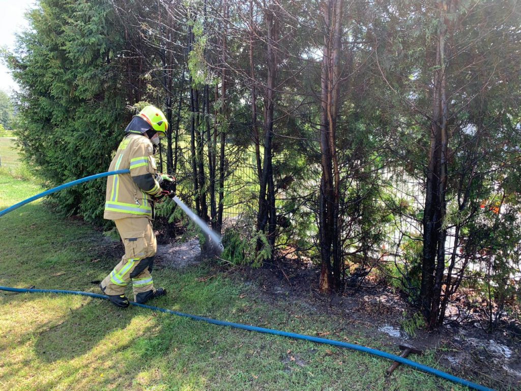 Heckenbrand in Anreppen