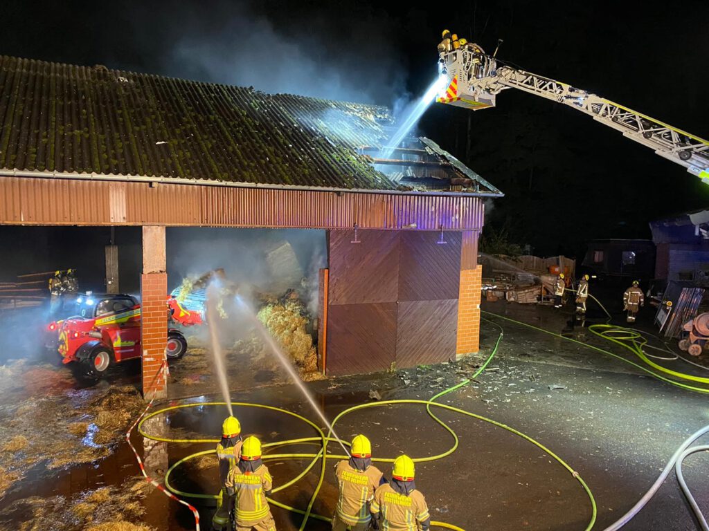 Scheunenbrand in Delbrück