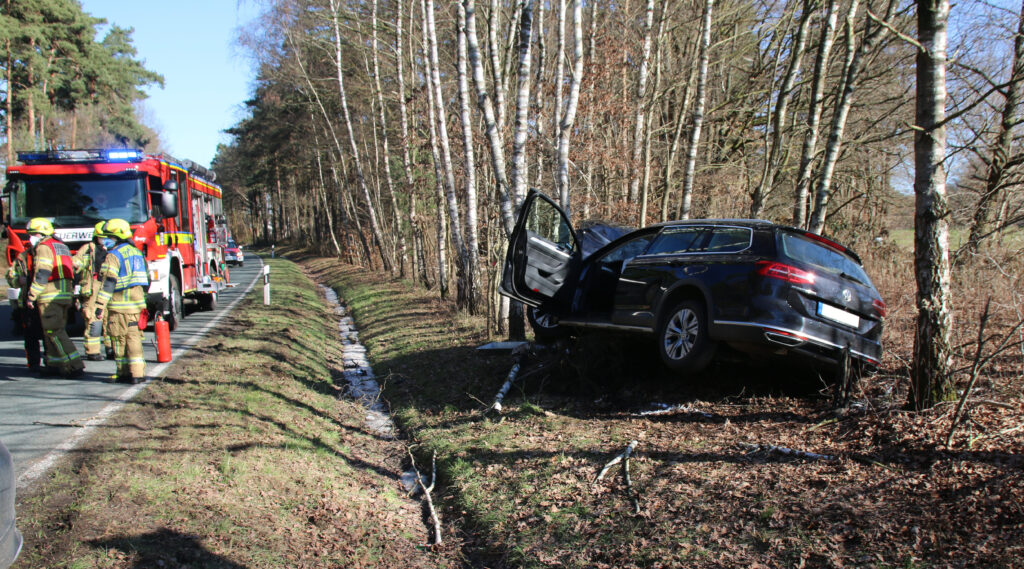 PKW vor Baum in Ostenland