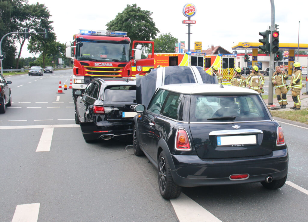 Brand Stoppelfeld in Westenholz