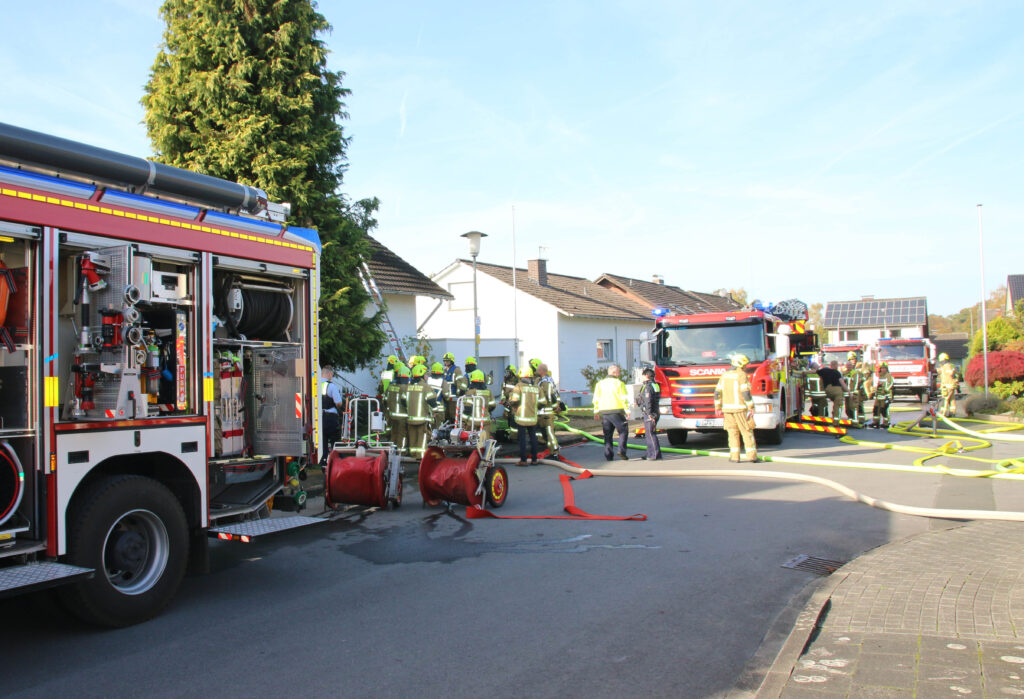 Dachstuhlbrand in Ostenland