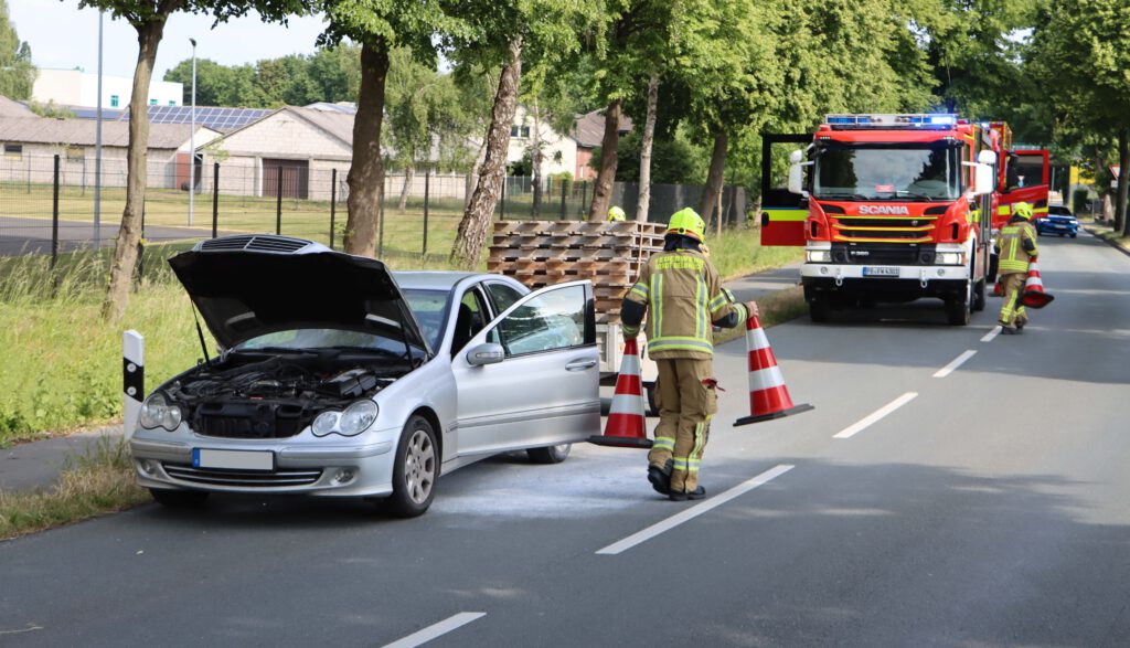 PKW-Brand in Delbrück
